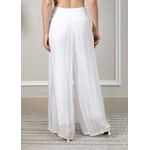 Calça Louise Seda Italiana Branco
