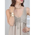Vestido Barbara Linho Italiano Bege 