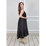 Vestido Barbara Linho Italiano Preto 