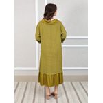 Vestido Leticia Linho Italiano Verde Pistache .
