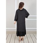 Vestido Leticia Linho Italiano Preto