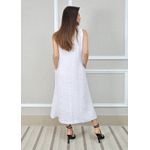Vestido Eliane Linho Italiano Branco