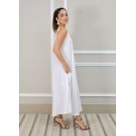 Vestido Regina Linho Italiano Branco