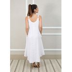 Vestido Regina Linho Italiano Branco