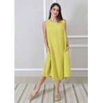 Vestido Analu Linho Italiano Bambu 