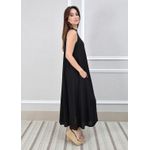 Vestido Maria Linho Italiano Preto