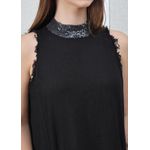 Vestido Maria Linho Italiano Preto