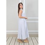 Vestido Maria Linho Italiano Gelo