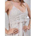 Vestido Francesca Linho Italiano Bege