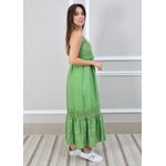 Vestido Francesca Linho Italiano Verde Pistache 