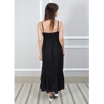 Vestido Francesca Linho Italiano Preto