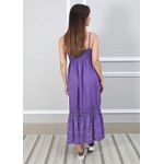 Vestido Francesca Linho Italiano Roxo