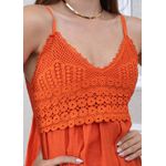 Vestido Francesca Linho Italiano Laranja 