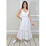 Vestido Francesca Linho Italiano Branco 