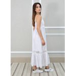 Vestido Francesca Linho Italiano Branco 