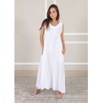 Vestido Elisa Linho Italiano Branco