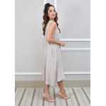 Vestido Lavinia Linho Italiano Bege