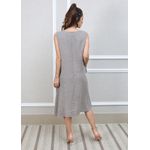 Vestido Lavinia Linho Italiano Fendi