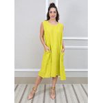 Vestido Lavinia Linho Italiano Bambu