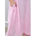 Vestido Lavinia Linho Italiano Rosa Bebe