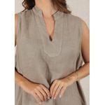 Vestido Luana Linho Italiano Fendi