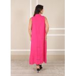 Vestido Luana Linho Italiano Pink