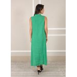 Vestido Luana Linho Italiano Verde Bandeira