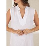 Vestido Luana Linho Italiano Branco