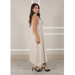Vestido Luana Linho Italiano Cru .
