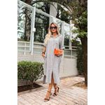 Chemise Diva Linho Italiano Cinza