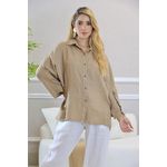 CAMISA VANDA CARAMELO