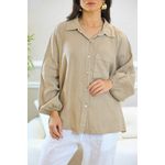 CAMISA BRENDA CARAMELO