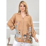 CAMISA MARIA ELOÁ CARAMELO