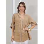 CAMISA SILMARA CARAMELO