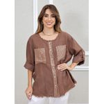 CAMISA DENISE MARROM