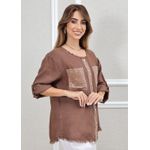CAMISA DENISE MARROM
