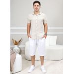 Bermuda Masculina Levi Linho Italiano Branca