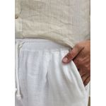Bermuda Masculina Levi Linho Italiano Branca