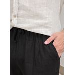 Bermuda Masculina Levi Linho Italiano Preta
