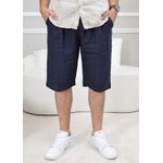 Bermuda Masculina Levi Linho Italiano Azul Marinho
