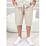 Bermuda Masculina Levi Linho Italiano Cru