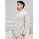 Camisa Masculina Enrico Linho Italiano Cru