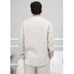 Camisa Masculina Enrico Linho Italiano Cru