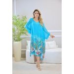 KAFTAN SILVIA SEDA VERDE AGUA
