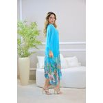 KAFTAN SILVIA SEDA VERDE AGUA