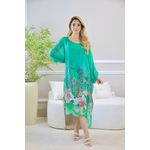 KAFTAN SILVIA SEDA VERDE MAÇA