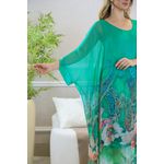 KAFTAN SILVIA SEDA VERDE MAÇA