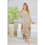 KAFTAN SILVIA SEDA BEGE