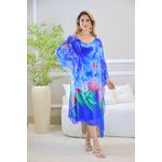 KAFTAN STELLA SEDA AZUL ROYAL