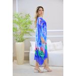 KAFTAN STELLA SEDA AZUL ROYAL
